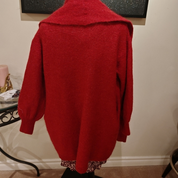 Country Road Red Women's Cardigan - Picture 8 of 14